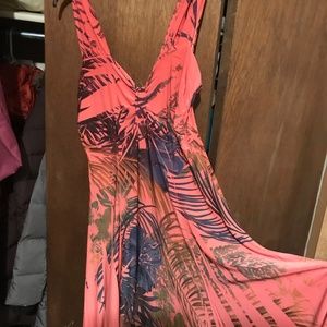 Pretty Woman medium/large peach colored dress